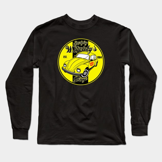 Sparkplug Witwicky's Garage Long Sleeve T-Shirt by carloj1956